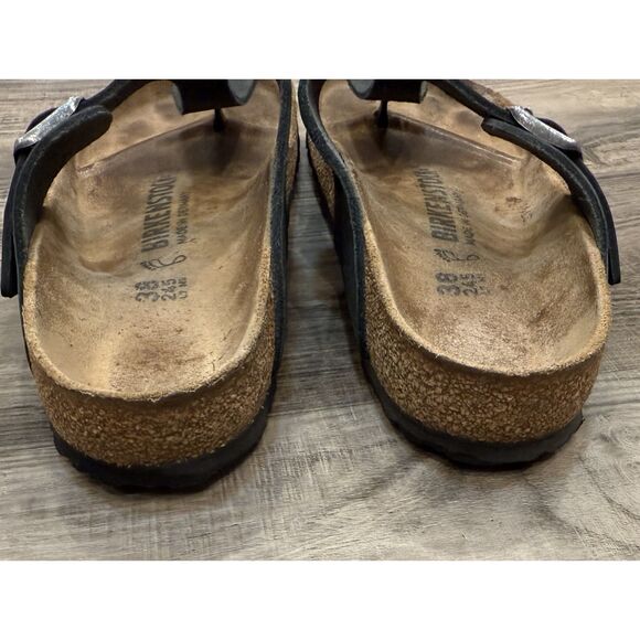Birkenstock Gizeh Birko-Flor Black Size 38/ US 7 - Picture 8 of 8